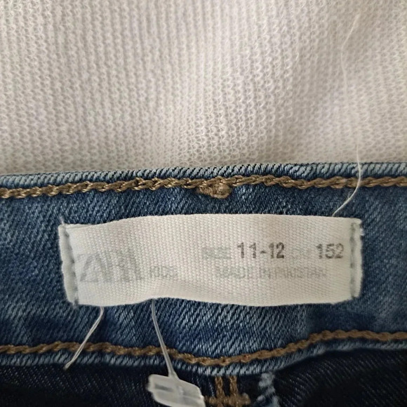 ZARA KIDS BLUE SKINNY JEANS 11-12 - Picture 4 of 5